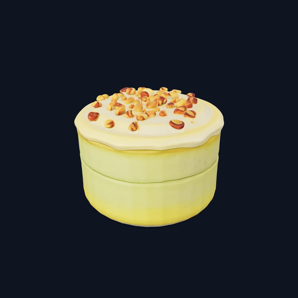 Creamy Pistachio Cake model pack